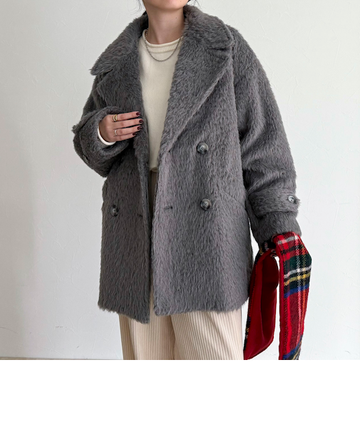 【GEVACO/ゲバコ】別注シャギーPコート