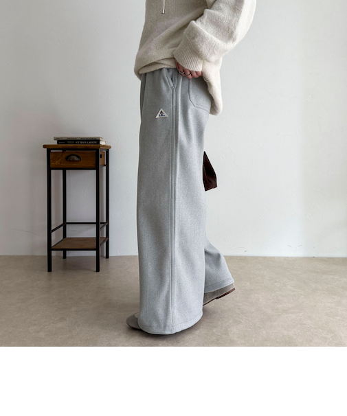 【GEVACO/ゲバコ】ウールライクイージーパンツ