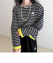 【2WAY仕様】【GEVACO/ゲバコ】裏フリースボートネックTシャツ