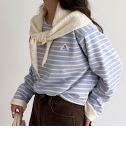 【2WAY仕様】【GEVACO/ゲバコ】裏フリースボートネックTシャツ