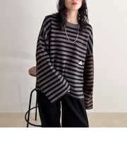 【GEVACO/ゲバコ】ボーダーニットプルオーバー