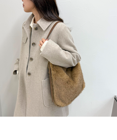 バックルワンハンドルファートートバッグ