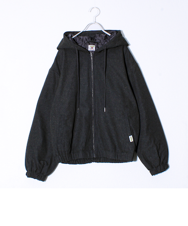 【FREDYMAC/フレディマック】ダック薄中綿フードブルゾン