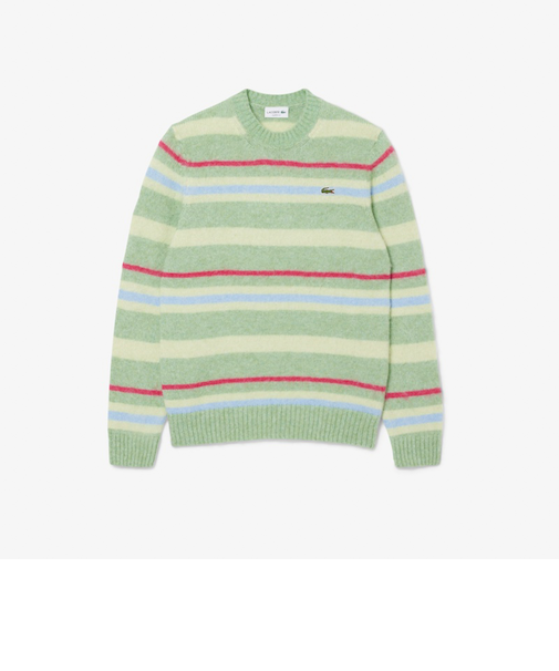 【LACOSTE/ラコステ】アルパカブレンドボーダーニットセーター