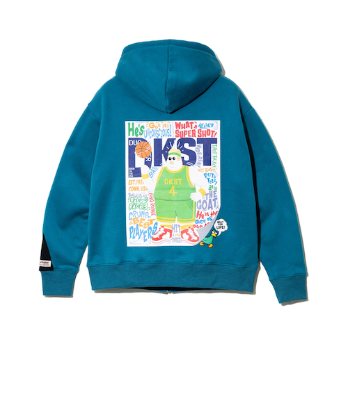 Duckster/ダックスター】ポスターフルジップパーカー｜フレディ