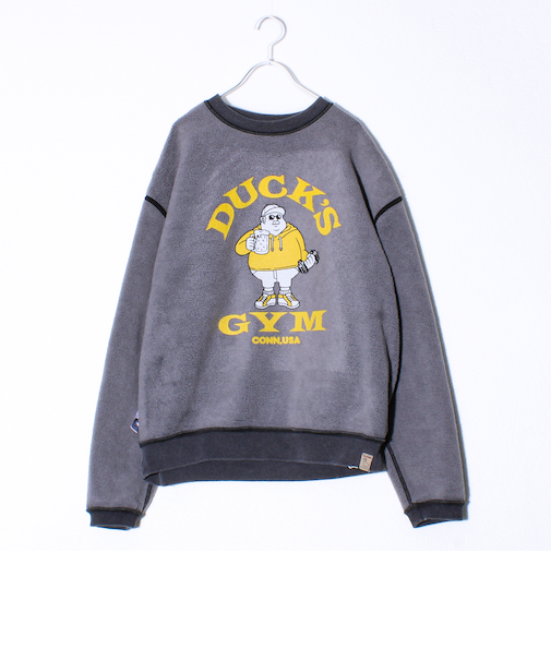 【Duckster/ダックスター】リバーシブルクルーネックスウェット