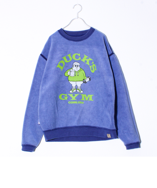 【Duckster/ダックスター】リバーシブルクルーネックスウェット