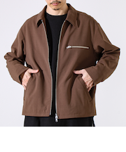 【セットアップ対応】ウールライクジップジャケット