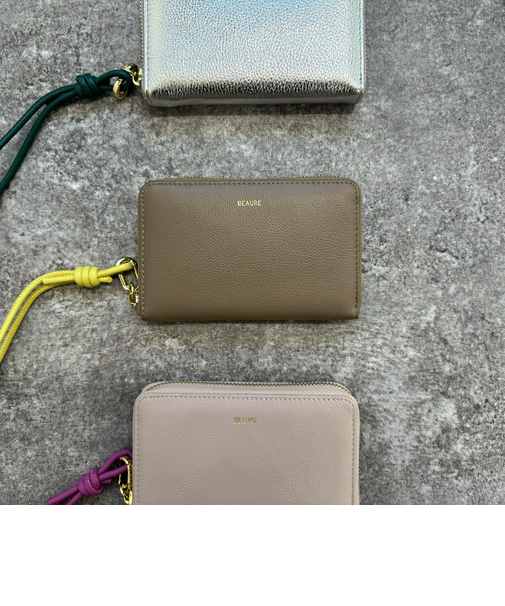 【WEB限定】【BEAURE/ビュレ】レザーストラップウォレット L