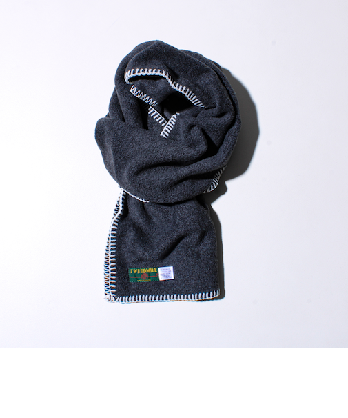 【GLOSTER別注】【TWEEDMILL】ブランケットステッチフリーススカーフ