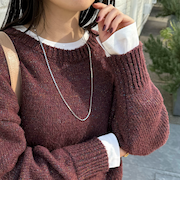 スムースラウンドヘムロンTシャツ