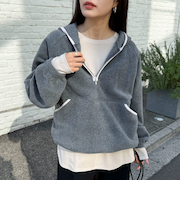 スムースラウンドヘムロンTシャツ