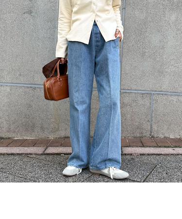 フレアーデニムイージーパンツ