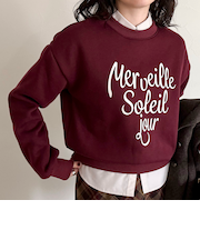 ハートグラフィックロゴスウェットプルオーバー