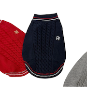 【FR PETS】FRチルデンケーブル柄ベスト