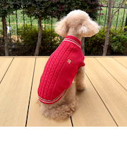 【FR PETS】FRチルデンケーブル柄ベスト