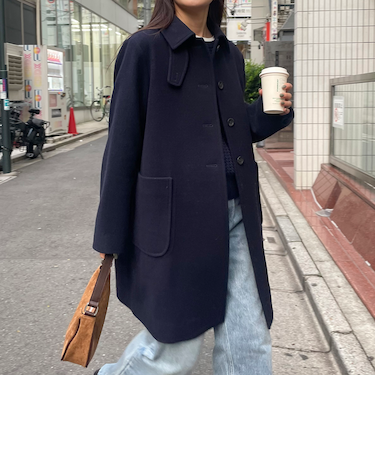 【追加生産決定！】Super100ステンカラーミドルコート