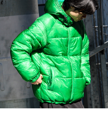 【フード脱着OK】シアーリップ 2WAY中綿パーカー