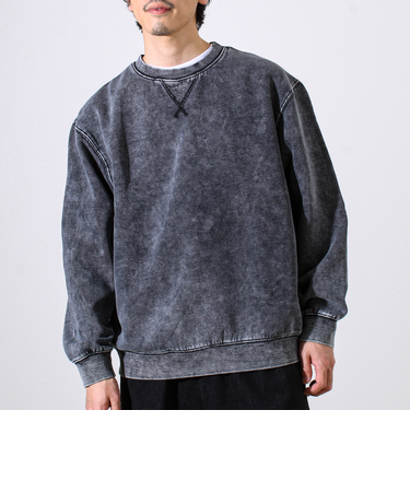 【雪の色ムラ】カラフルスノーパウダー裏起毛スウェット