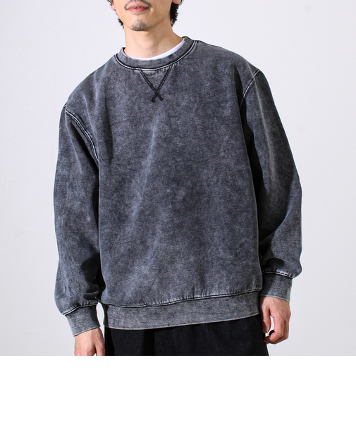 【雪の色ムラ】カラフルスノーパウダー裏起毛スウェット