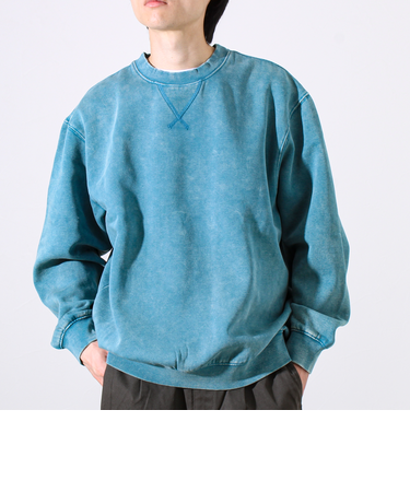 【雪の色ムラ】カラフルスノーパウダー裏起毛スウェット