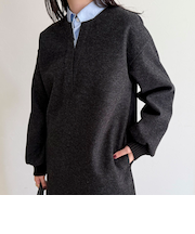 ソフトニットメルトンワンピース