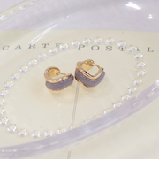 カラーストーンワンタッチピアス