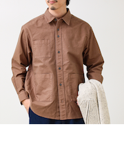 【ユーティリティシャツ】ダックポケットシャツ