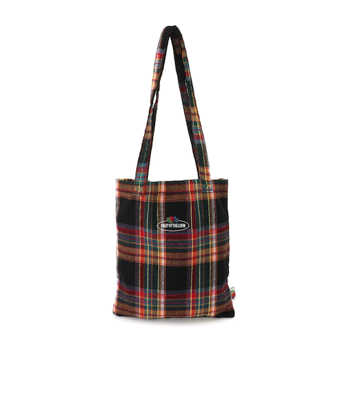【FRUIT OF THE LOOM】TARTAN CHECK TOTE BAG
