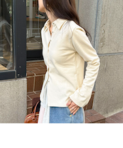 ブークレーフレアスリーブカーディガン