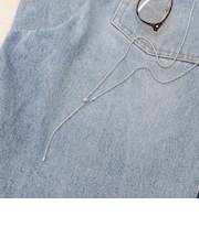 ねじりチェーンアジャストロングネックレス