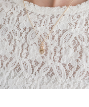 刻みミニハートネックレス