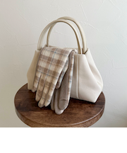 【CASSELINI/キャセリーニ】フィンガーホールチェックグローブ