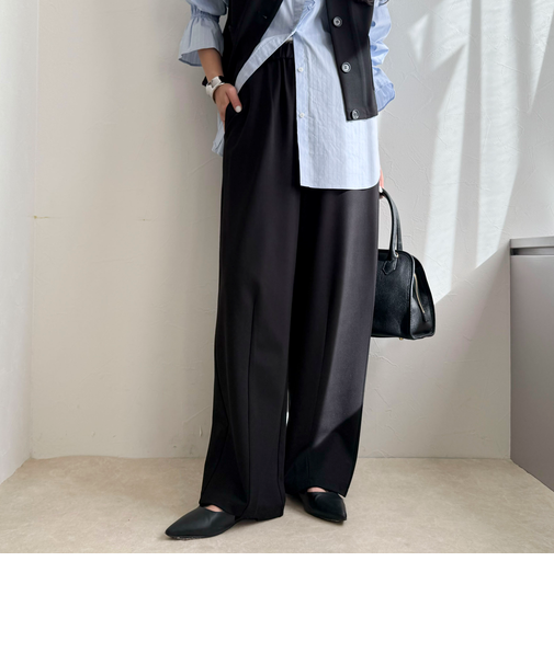 【セットアップ対応】ポンチイージーカーブパンツ