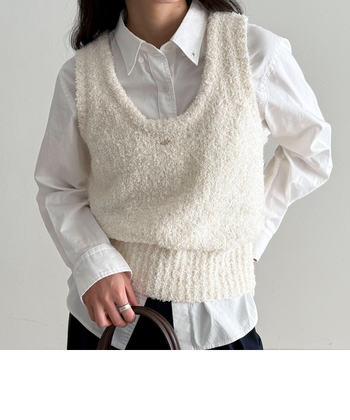 テープMIXニットベスト