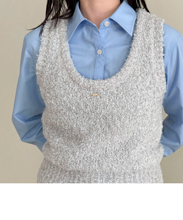 テープMIXニットベスト