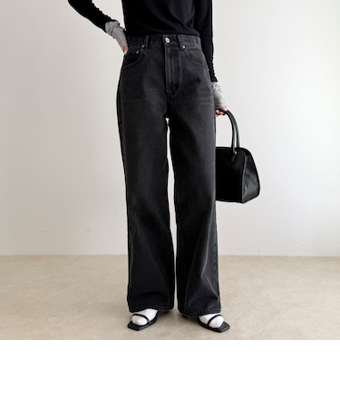 【待望の新色＆サイズ展開追加／@sora_522m企画】BASIC STRAIGHT DENIM
