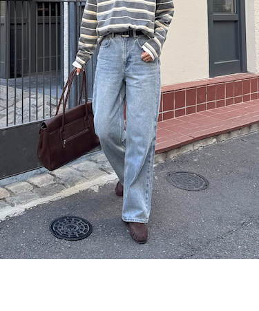 【待望の新色&サイズ展開追加/@sora_522m企画】BASIC STRAIGHT DENIM