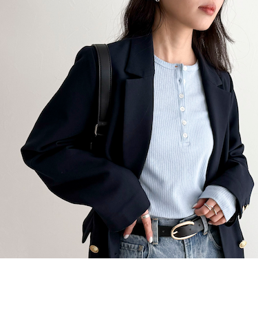 シアーテレコヘンリーネックプルオーバー