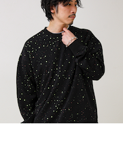 星穴ネップボンディング クルーネックスウェット