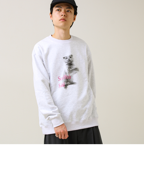 【MY PET】クルーネックプリントスウェット