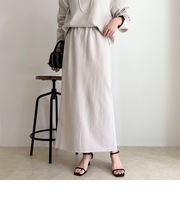 【セットアップ対応】パウダリーツイルイージータイトスカート