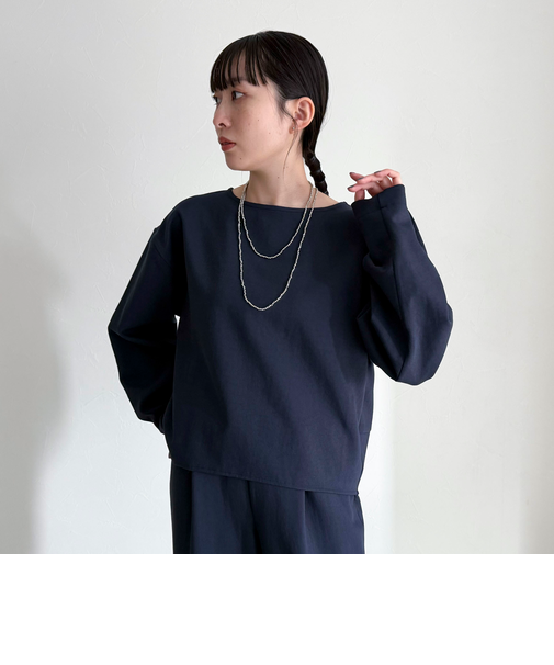 【セットアップ対応】パウダリーツイルコクーンブラウス