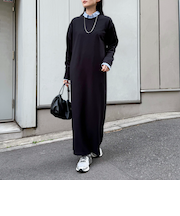 ジョーゼットベルト付きワンピース