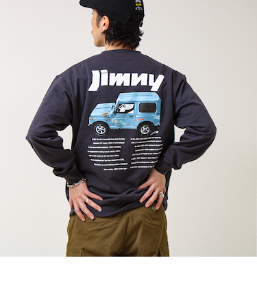 【ロングセラーコラボ】ジムニー×GLOSTER Suzuki Jimny 裏毛プリントスウェット