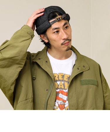 DENIM /HICKORY ROLL CAP フィッシャーマンキャップ