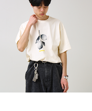【モノトーン果実図鑑】フルーツプリントTシャツ
