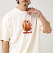 【あの名作をオマージュ】犬猫実写風プリントTシャツ