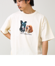 【あの名作をオマージュ】犬猫実写風プリントTシャツ