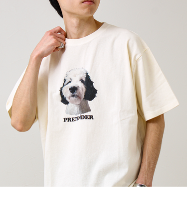 【あの名作をオマージュ】犬猫実写風プリントTシャツ